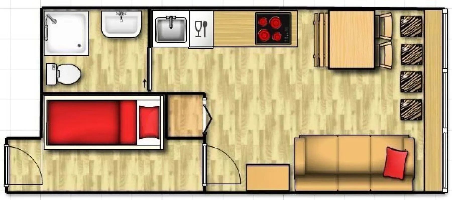 Residence La Meije - Studio 3/4 Pers - La Meije - Plagne Centre Mae-1954 La Plagne Apartment